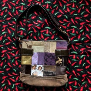 Vintage patchwork coach bag